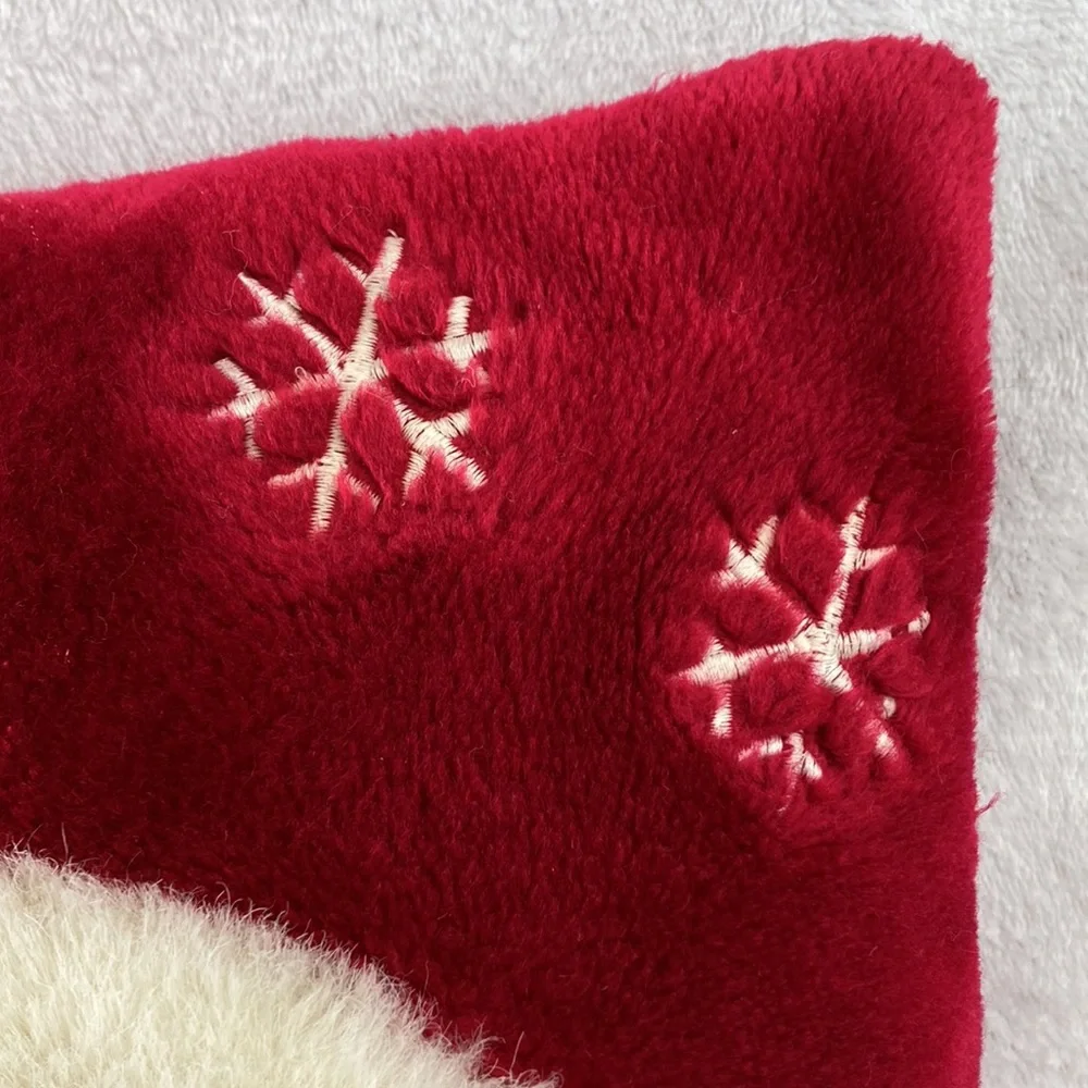 VTG Christmas Santa Claus Plush Pillow 14”